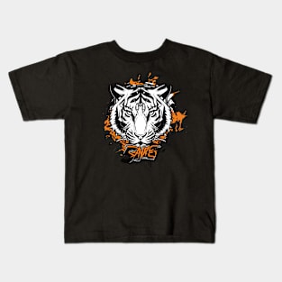 Graffiti Paint Tiger Creative Kids T-Shirt